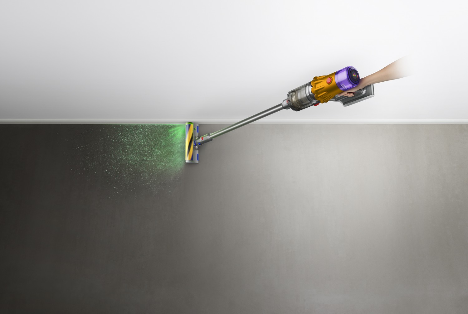 Пылесос Dyson V12 подсвечивает пыль, которую не видно человеку