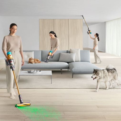 Пылесос Dyson V15s Detect Absolute вертикальный/беспроводной Yellow/Blue
