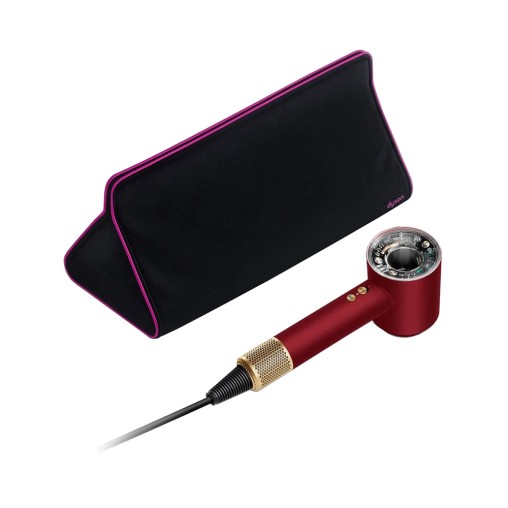 Мягкий дорожный чехол для фена Dyson Supersonic HD07, HD08, HD15 и HD16 цвета фуксия