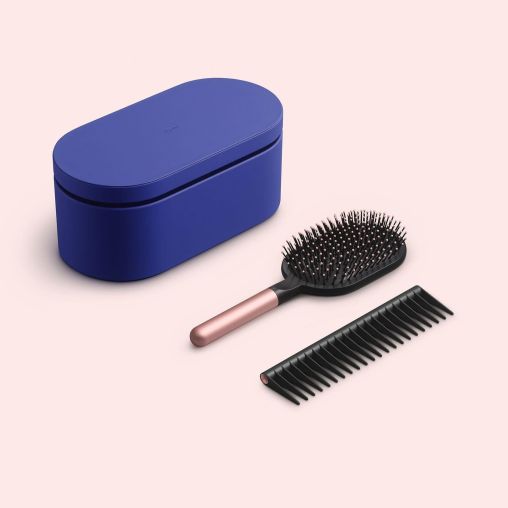 Фен Dyson Supersonic HD07 (Vinca blue и Rosé) с 5 насадками, эксклюзивным чехлом-боксом и расческами