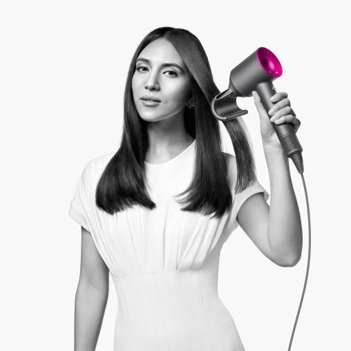 Фен Dyson Supersonic HD07 (красный) с 5 насадками и черным дорожным чехлом