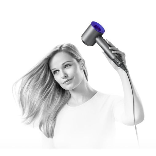 Фен Dyson Supersonic HD07 (черный/серебристый) с 5 насадками и черным дорожным чехлом