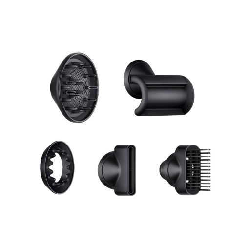 Фен Dyson Supersonic HD07 (черный/серебристый) с 5 насадками и черным дорожным чехлом