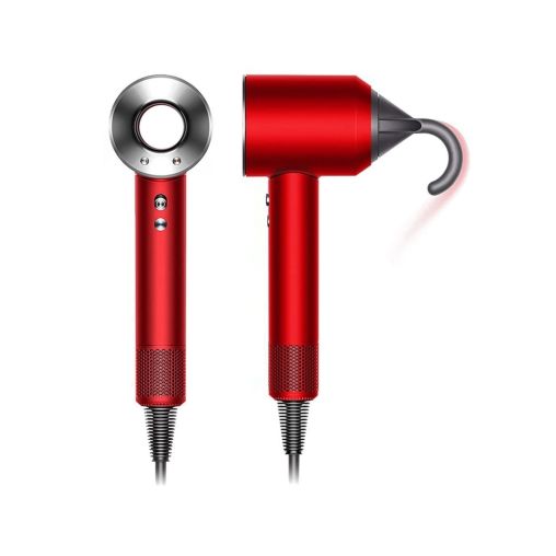 Фен Dyson Supersonic HD07 (красный) с 5 насадками и боксом красного оттенка