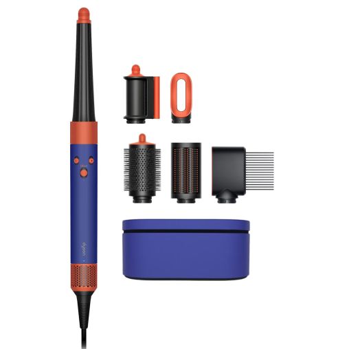 Стайлер Dyson HS08 Airwrap Complete Long Vinca Blue/Topaz Orange + бокс чехол